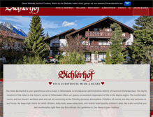 Tablet Screenshot of hotel-bichlerhof-mittenwald.de